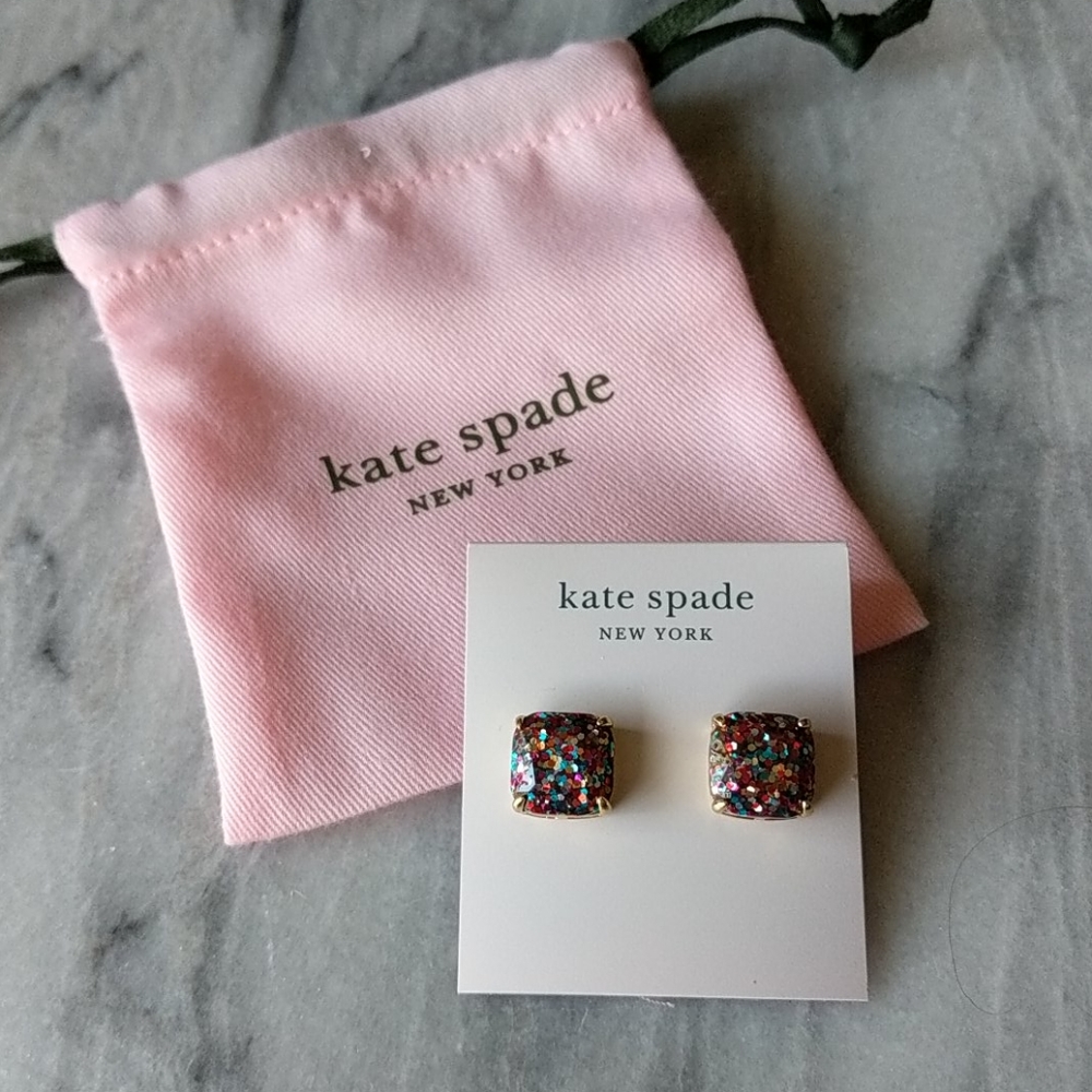 Kate Spade Glitter Earring Studs Multicolor